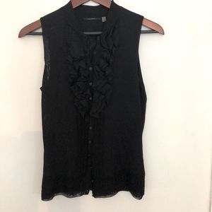 Tahari ruffled top. Size S